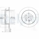 Bremsscheibe Hinterachse DELPHI BG3779