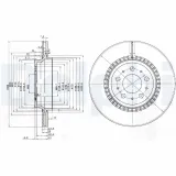 Bremsscheibe DELPHI BG3782C
