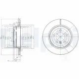 Bremsscheibe Hinterachse DELPHI BG3787