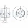 Bremsscheibe Vorderachse DELPHI BG3790 Bild Bremsscheibe Vorderachse DELPHI BG3790