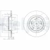 Bremsscheibe Hinterachse DELPHI BG3795 Bild Bremsscheibe Hinterachse DELPHI BG3795