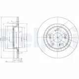 Bremsscheibe Hinterachse DELPHI BG3795