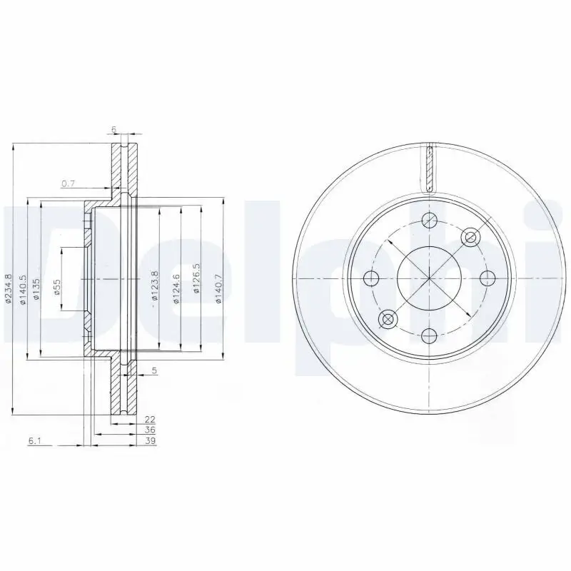 Bremsscheibe DELPHI BG3802