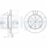 Bremsscheibe DELPHI BG3805