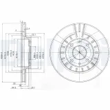 Bremsscheibe DELPHI BG3806