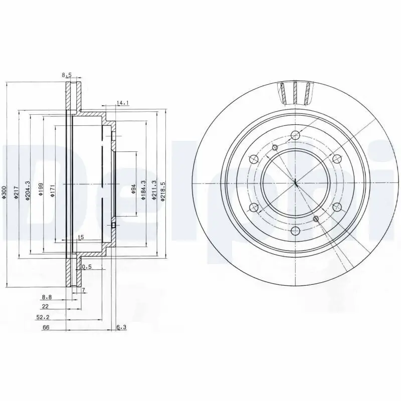 Bremsscheibe DELPHI BG3813