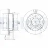 Bremsscheibe DELPHI BG3813 Bild Bremsscheibe DELPHI BG3813