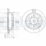 Bremsscheibe DELPHI BG3813