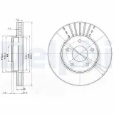 Bremsscheibe DELPHI BG3816