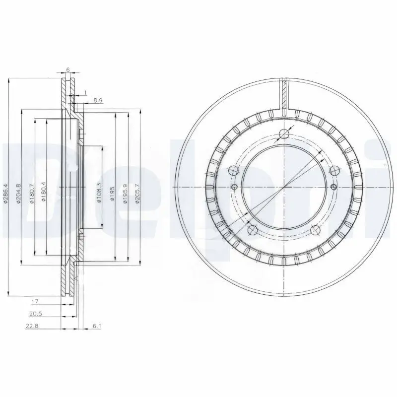 Bremsscheibe DELPHI BG3820