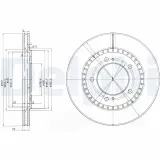 Bremsscheibe DELPHI BG3821