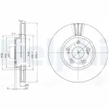 Bremsscheibe Vorderachse DELPHI BG3823