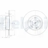 Bremsscheibe DELPHI BG3840