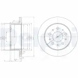 Bremsscheibe DELPHI BG3853