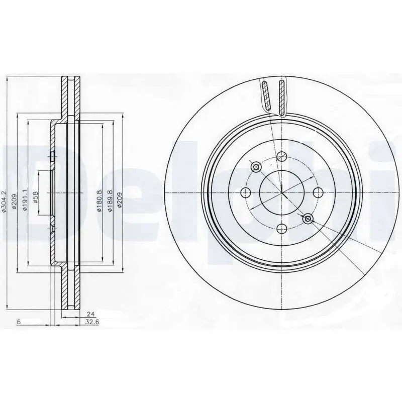 Bremsscheibe DELPHI BG3854