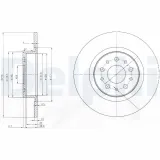 Bremsscheibe DELPHI BG3857