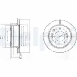 Bremsscheibe Hinterachse DELPHI BG3859