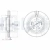 Bremsscheibe Vorderachse DELPHI BG3860