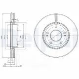 Bremsscheibe DELPHI BG3861C