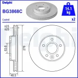 Bremsscheibe DELPHI BG3868C