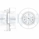 Bremsscheibe DELPHI BG3875C