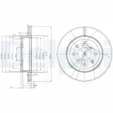 Bremsscheibe DELPHI BG3884