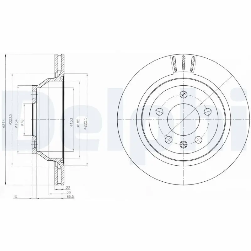 Bremsscheibe DELPHI BG3894