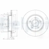 Bremsscheibe Hinterachse DELPHI BG3896