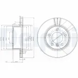 Bremsscheibe DELPHI BG3899C