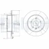 Bremsscheibe Hinterachse DELPHI BG3907 Bild Bremsscheibe Hinterachse DELPHI BG3907