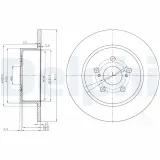 Bremsscheibe Hinterachse DELPHI BG3922