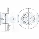 Bremsscheibe Vorderachse DELPHI BG3939