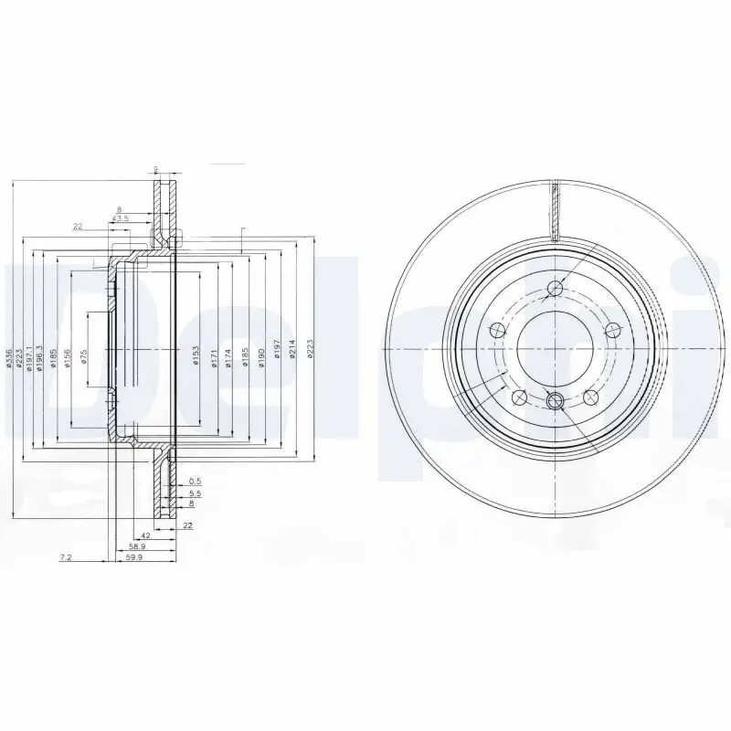 Bremsscheibe DELPHI BG3961
