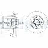 Bremsscheibe DELPHI BG3962