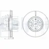 Bremsscheibe Vorderachse DELPHI BG3973