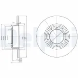 Bremsscheibe DELPHI BG3982C