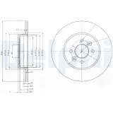Bremsscheibe Hinterachse DELPHI BG3992