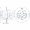 Bremsscheibe Hinterachse DELPHI BG3995 Bild Bremsscheibe Hinterachse DELPHI BG3995