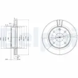 Bremsscheibe Vorderachse DELPHI BG4003