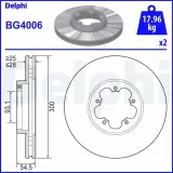 Bremsscheibe DELPHI BG4006