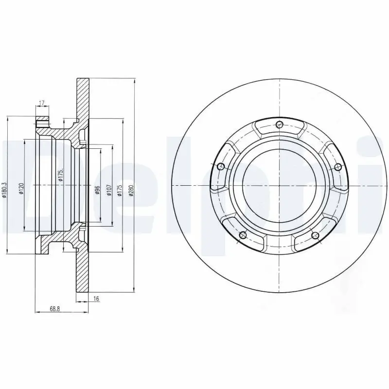 Bremsscheibe DELPHI BG4008