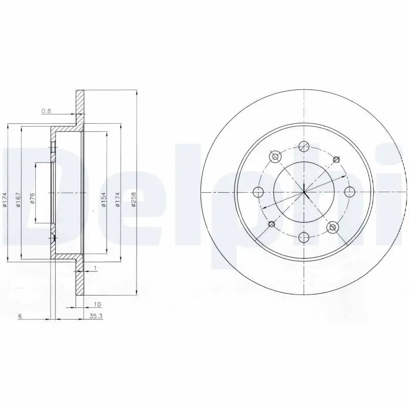 Bremsscheibe DELPHI BG4017