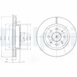 Bremsscheibe DELPHI BG4019