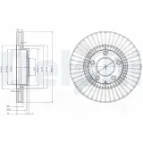 Bremsscheibe Vorderachse DELPHI BG4027