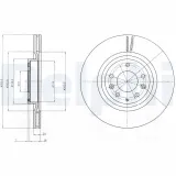 Bremsscheibe DELPHI BG4028