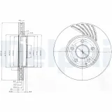 Bremsscheibe Vorderachse DELPHI BG4029