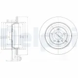 Bremsscheibe Hinterachse DELPHI BG4031