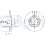 Bremsscheibe Vorderachse DELPHI BG4036