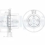 Bremsscheibe DELPHI BG4038C
