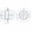 Bremsscheibe Hinterachse DELPHI BG4043